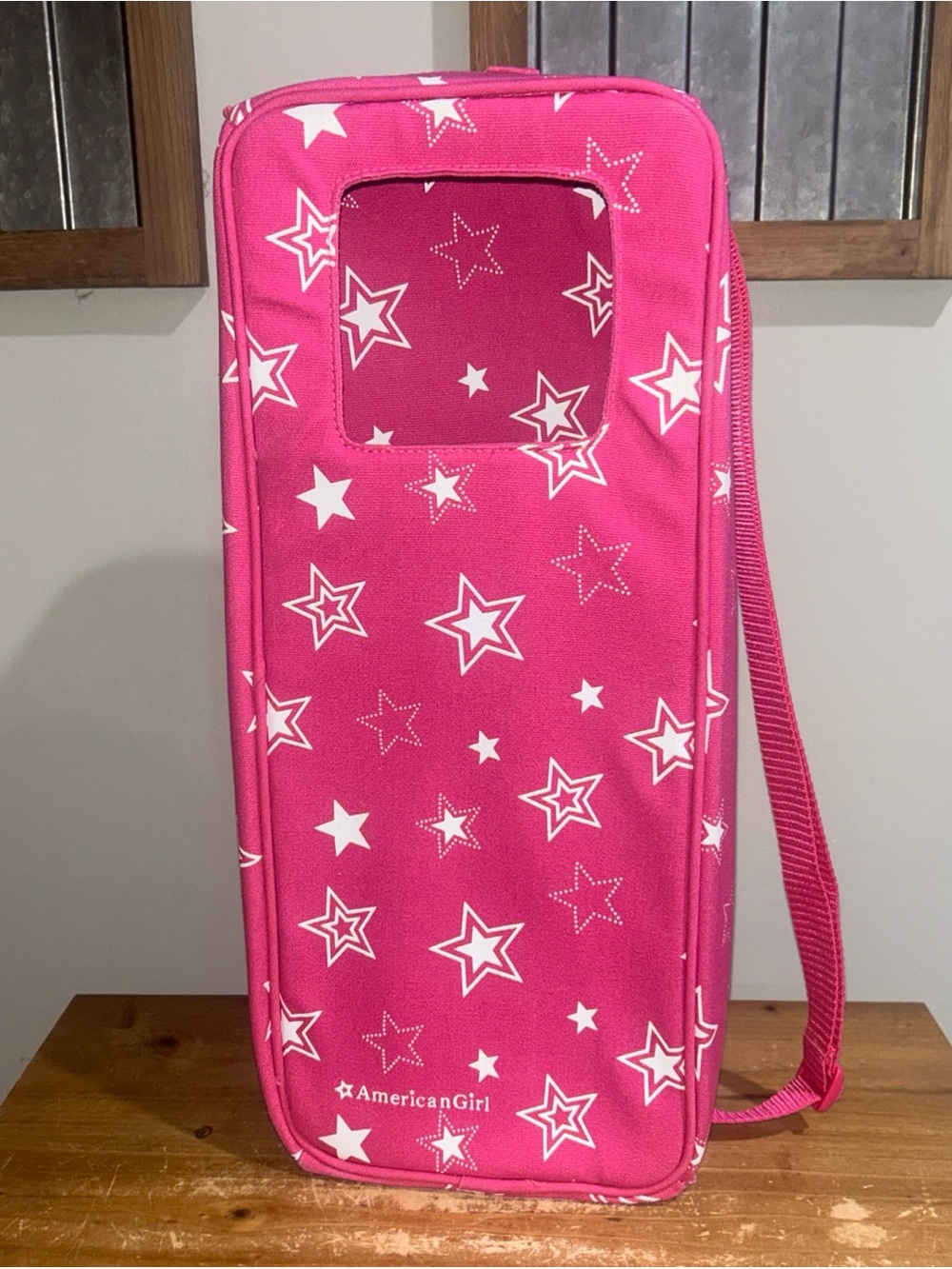 American Girl Pink Star Doll Carrier
Travel Doll Holder Case